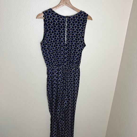 Mitto Shop Navy Geo Print Jumper Medium - Picture 5 of 16